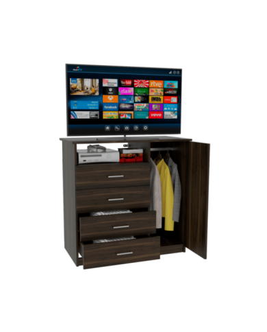 Organizador Barlovento Caoba, con Cuatro Cajones