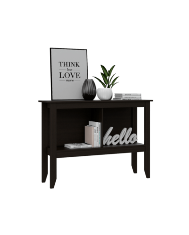 Mesa Auxiliar Sarume, Wengue, con un Entrepaño