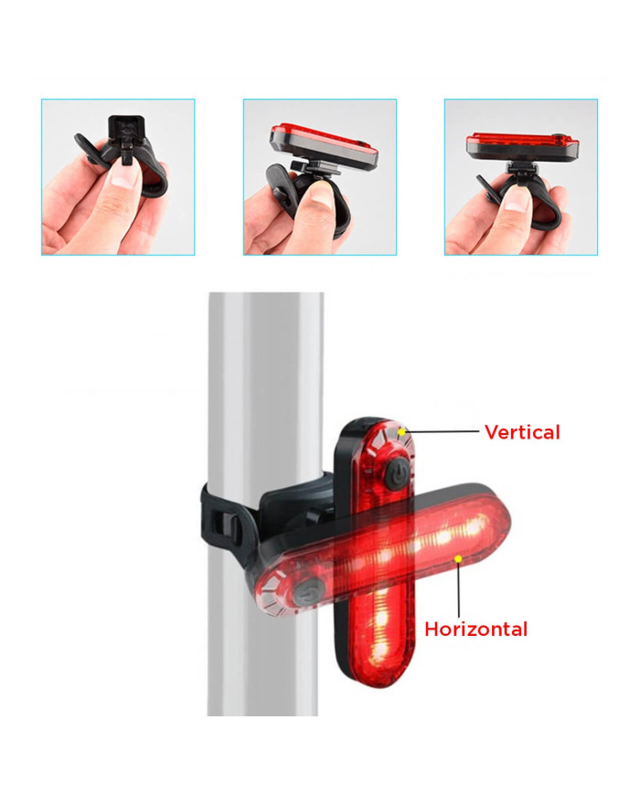Luz Recargable para Bicicleta 3
