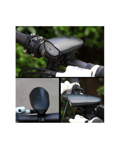 Luz Recargable para Bicicleta con Bocina