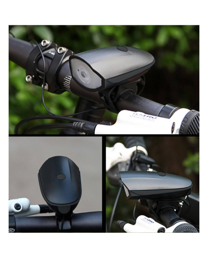 Luz Recargable para Bicicleta con Bocina