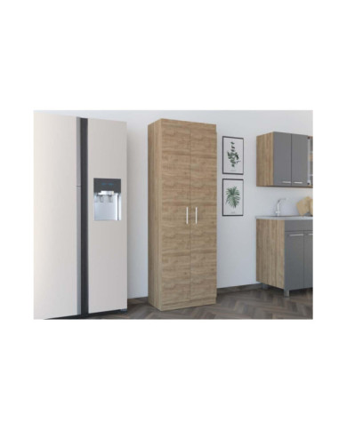 Alacena Barlovento, Miel, Cuenta con Cinco Entrepaños y Dos Puertas Batientes