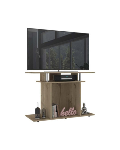 Mesa Para Tv Lisboa, Café Claro, con Espacio Para Televisor de Hasta 40 Pulgadas