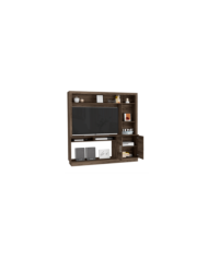 Mesa de Tv Romeo, Chocolate, con Espacio Para Televisor de 55 Pulgadas