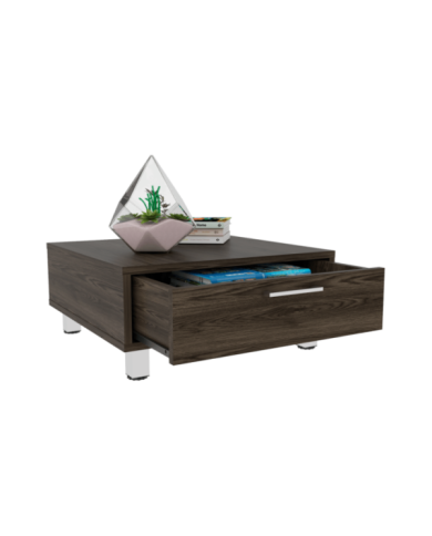 Mesa de Centro Ascher, Chocolate, con Un Cajón