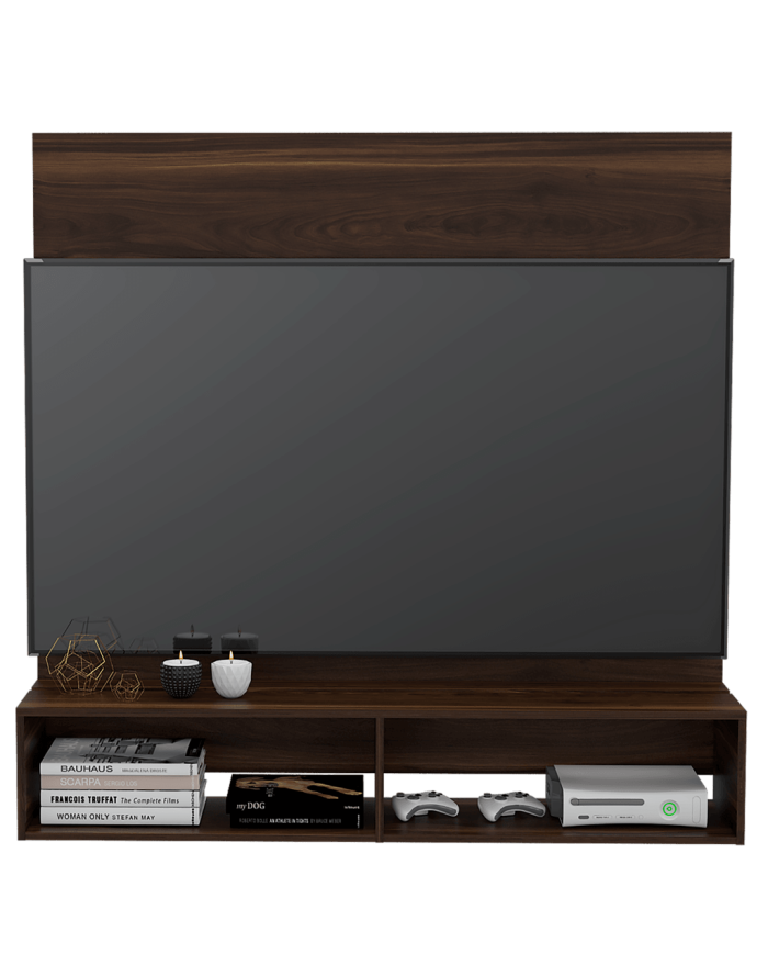 Panel de Tv Lara, Caoba, Para Televisor de 60 Pulgadas