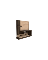 Mesa Para Tv Draven, Caoba y Miel, con Espacio Para Televisor de Hasta 55 Pulgadas