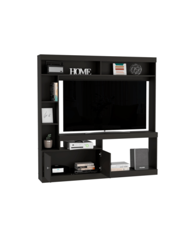 Mesa Para Tv Roy, Wengue, con Espacio Para Televisor de 55 Pulgadas