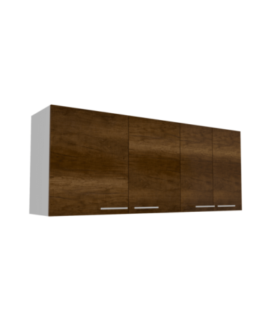 Gabinete Superior Ursa, Blanco y Cobre, con Múltiples Entrepaños Para Almacenamiento