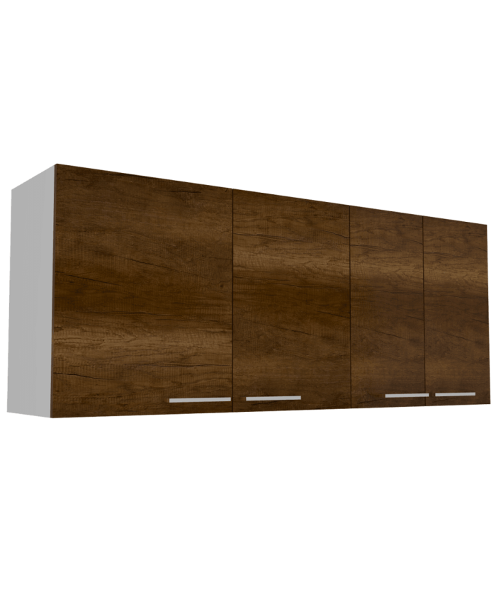 Gabinete Superior Ursa, Blanco y Cobre, con Múltiples Entrepaños Para Almacenamiento