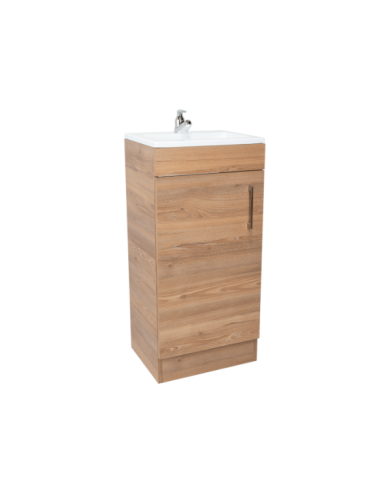 Mueble Lavamanos Oporto, Miel, con Una Puerta Abatible