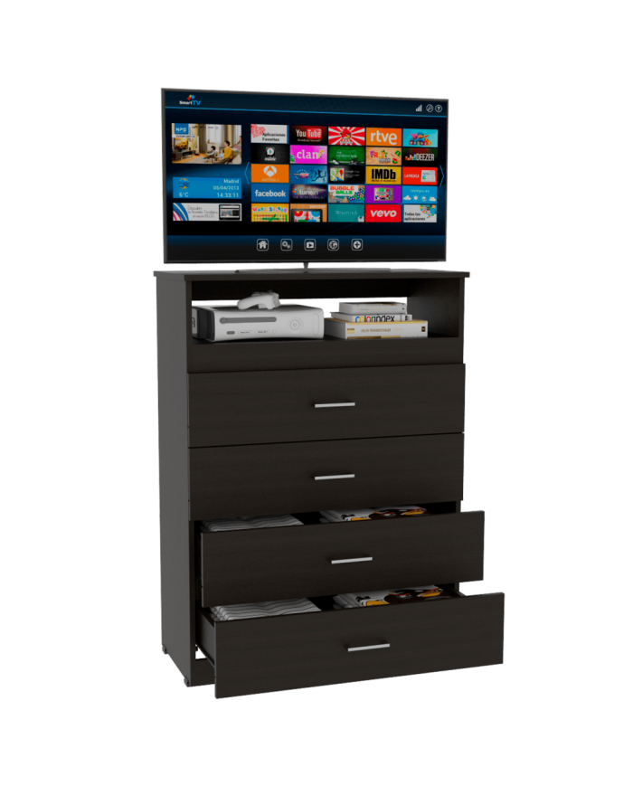 Organizador Tarzy, Wengue, con Cuatro Cajones Organizadores