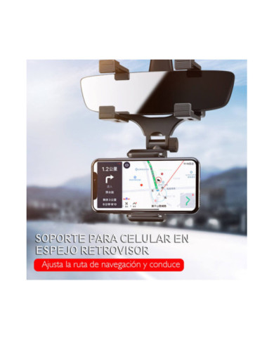 Porta Celular Carro - Para Espejo Retrovisor
