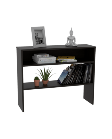 Mesa Auxiliar Ascher, Wengue, con Dos Entrepaños