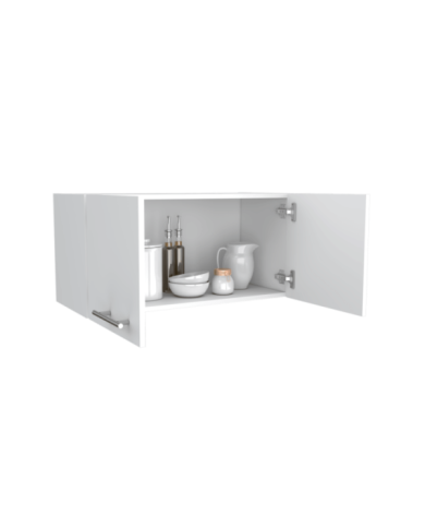 Mueble Sobre Campana Delfi, Blanco, con Dos Puertas Batientes