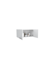 Mueble Sobre Campana Delfi, Blanco, con Dos Puertas Batientes