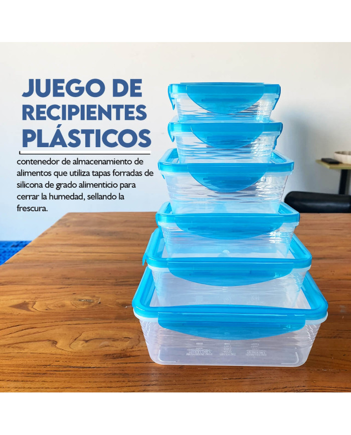 Set Recicpientes con Tapa en Silicona