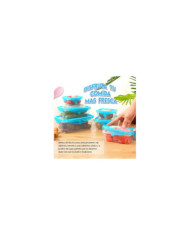 Set Recicpientes con Tapa en Silicona