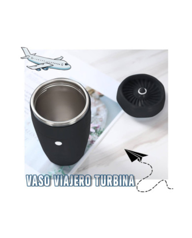 Vaso Viajero Turbina - Mezclador Magnético