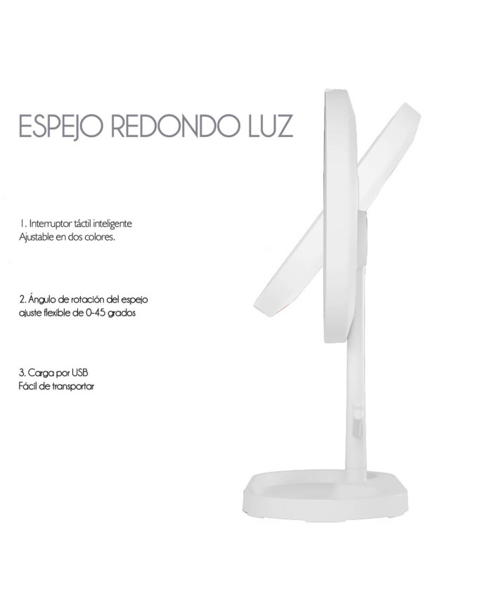 Espejo Redondo Luz