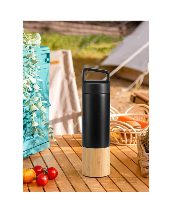 Termo Metálico Bambú