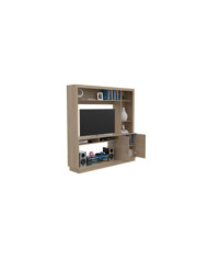 Mesa Para Tv Romeo, Beige, con Espacio Para Televisor de Hasta 55 Pulgadas