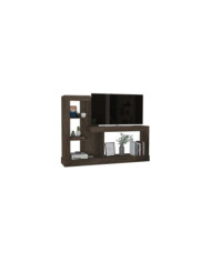 Mesa Para Tv Samir, Chocolate, con Espacio Para Televisor de Hasta 55 Pulgadas