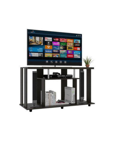 Mesa Para Tv Alpin, Wengue, con Espacio Para Televisor de Hasta 50 Pulgadas