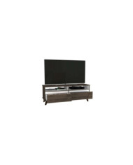 Mesa Para Tv Durham, Chocolate y Blanco, con Espacio Para Televisor de Hasta 60 Pulgadas