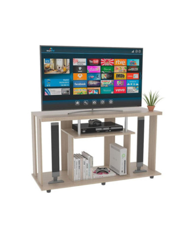 Mesa Para Tv Alpin, Beige, con Espacio Para Televisor de Hasta 50 Pulgadas