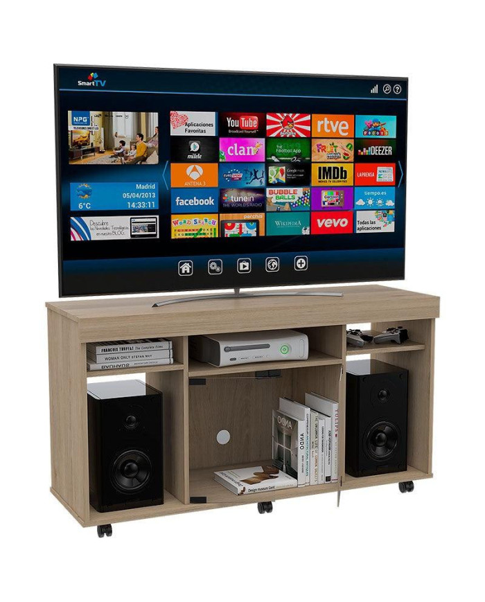Mesa Para Tv Velmonte, Beige, con Espacio Para Televisor de Hasta 46 Pulgadas