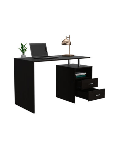 Escritorio Texas, Wengue,  con Dos Cajones Multiusos