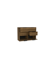 Organizador Wesley, Cobre y Wengue, con Cuatro Cajones