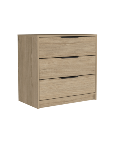 Organizador Wesley, Beige y Blanco, con Tres Cajones