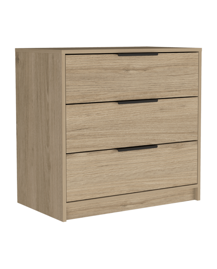 Organizador Wesley, Beige y Blanco, con Tres Cajones