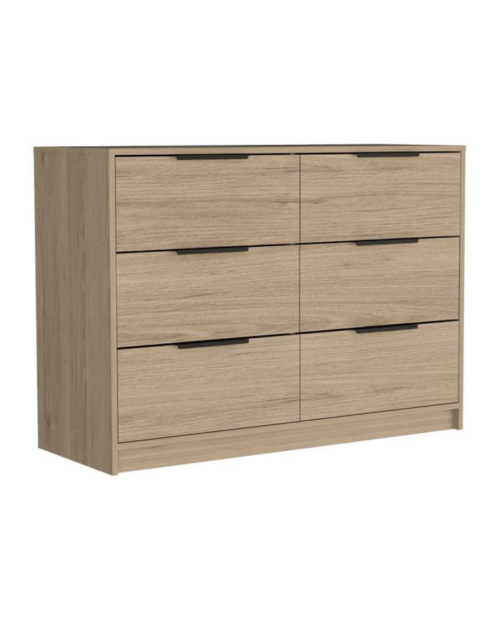 Organizador Wesley, Beige y Blanco, con Cuatro Cajones
