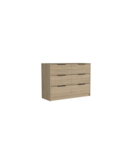 Organizador Wesley, Beige y Blanco, con Cuatro Cajones