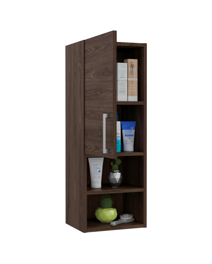 Gabinete de Baño Apolis, Chocolate, con Espacio Para Guardar Objetos de Aseo Personal