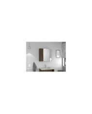 Gabinete de Baño Apolis, Chocolate, con Puerta Espejo y Dos Entrepaños Para Ubicar Múltiples Objetos