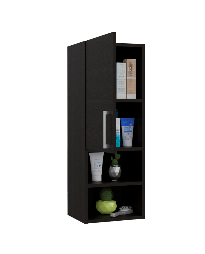 Gabinete de Baño Apolis, Wengue, con Espacio Para Guardar Objetos de Aseo Personal