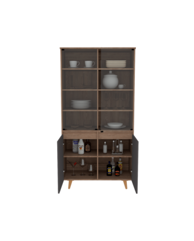 Vitrina Nashira, Miel y Plata Oscuro, Amplios Espacios de Almacenamiento