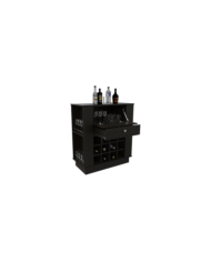 Bar India, Wengue, con Espacio Para Organizar Botellas de Vino