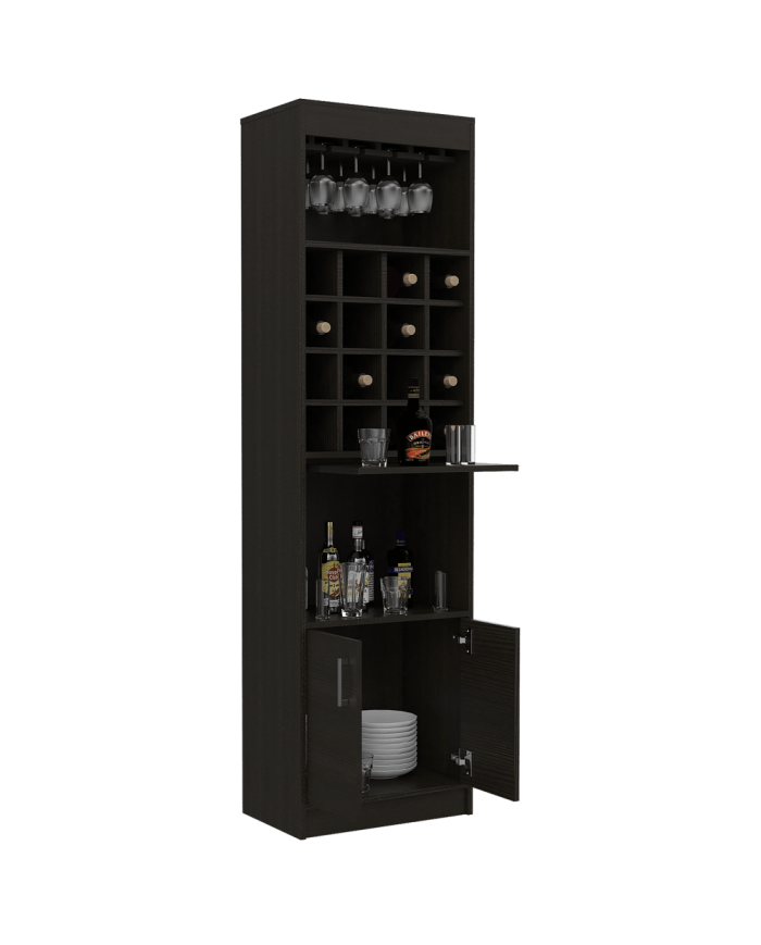 Bar Sancro, Wengue, con Gran Capacidad de Almacenamiento