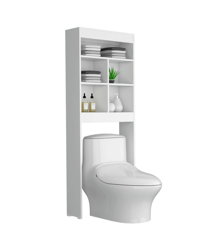 Gabinete de Baño Babel, Blanco, Amplios Espacios Para Colocar Objetos Decorativos