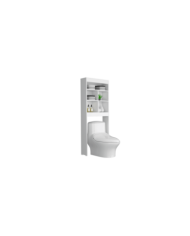 Gabinete de Baño Babel, Blanco, Amplios Espacios Para Colocar Objetos Decorativos