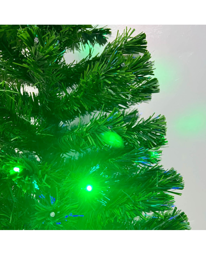 Arbol Navidad Luces Led y Fibra Óptica 150cm BX-5