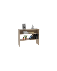 Mesa Auxiliar Ascher, Beige, con Dos Entrepaños