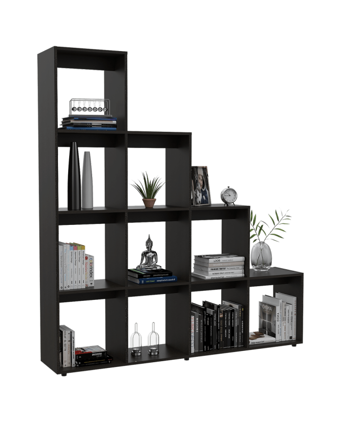 Biblioteca Colima, Wengue, con Variedad de Entrepaños