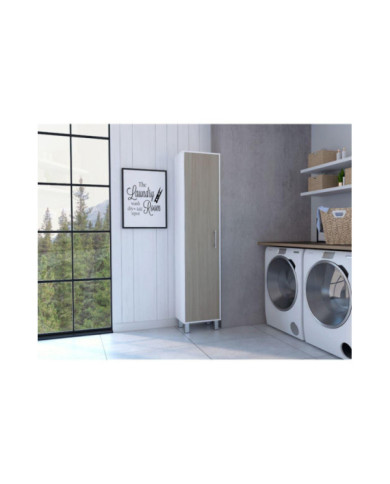 Muebles Aseo Jalisco, Blanco, con Cuatro Entrepaños y Amplio Espacio de Almacenamiento