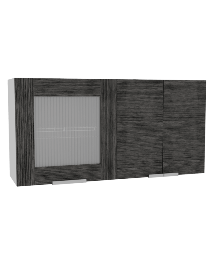 Gabinete Superior Diamante, Gris, con Tres Puertas Abatibles